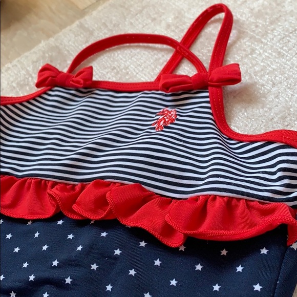 U.S. Polo girls star swimsuit size 2T - Picture 2 of 4